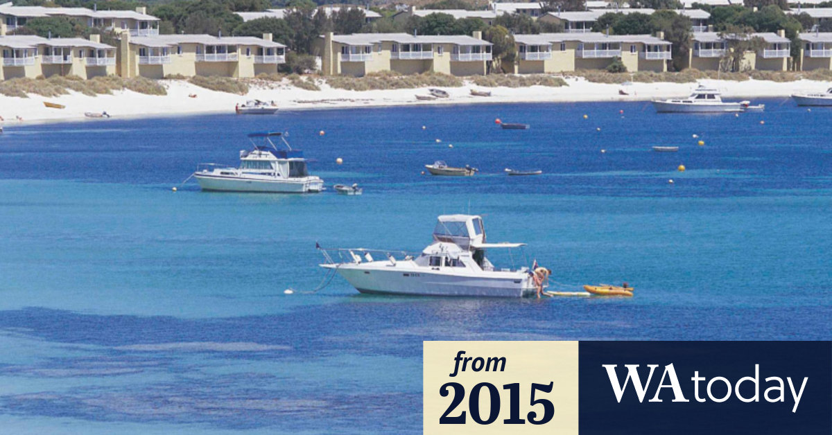 RAC Rescue Chopper ferries person from Rottnest after boat accident